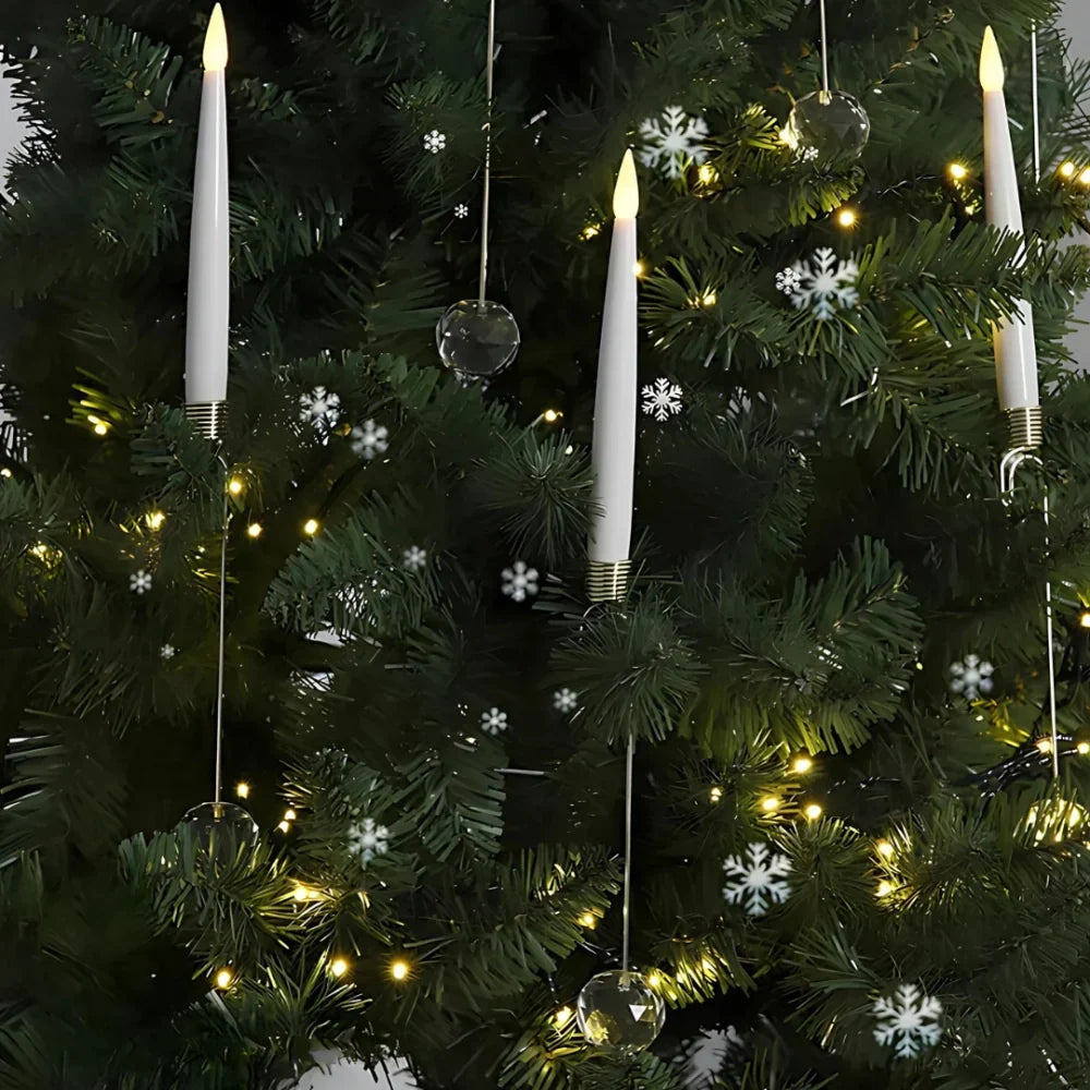 Velas LED sem fios para árvore de Natal, com comando à distância