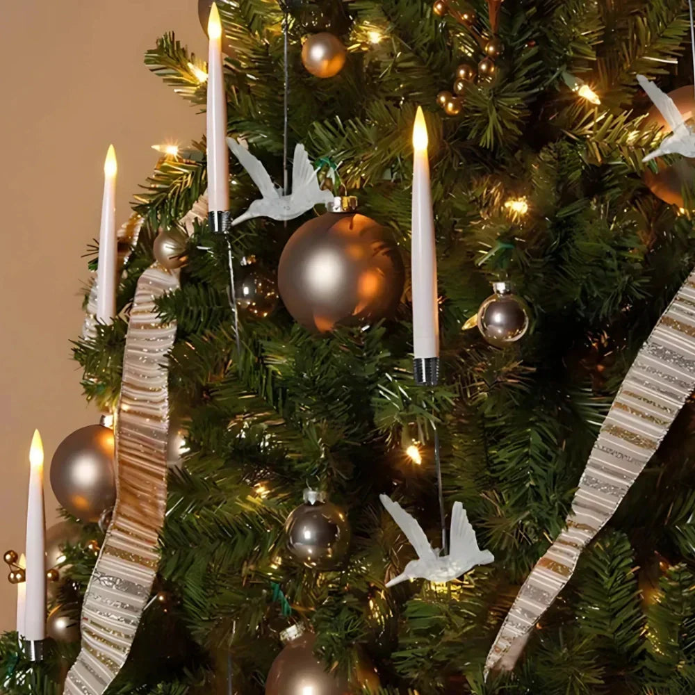 Velas LED sem fios para árvore de Natal, com comando à distância