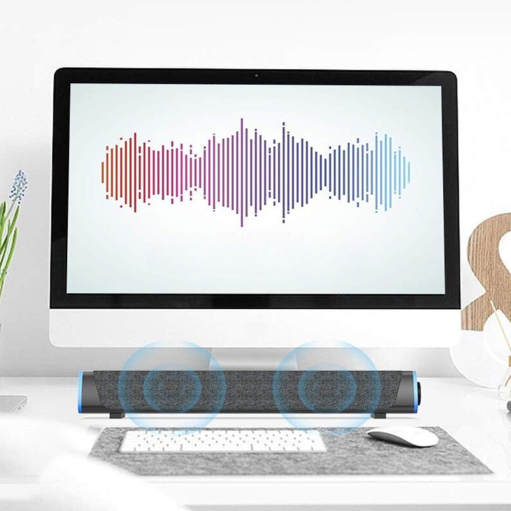Barra de sonido para juegos SonicBeam: sonido dinámico con ambiente LED