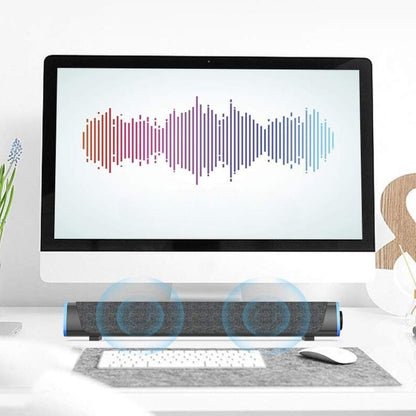 Barra de sonido para juegos SonicBeam: sonido dinámico con ambiente LED