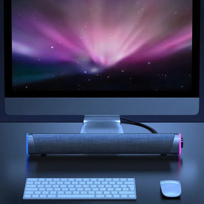 Barra de sonido para juegos SonicBeam: sonido dinámico con ambiente LED