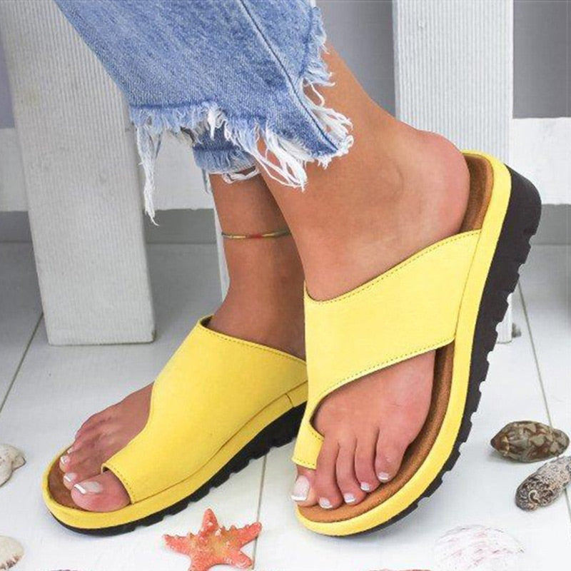 Komfortable Plattform Zehen-Trennsandalen – Sommer-Essential
