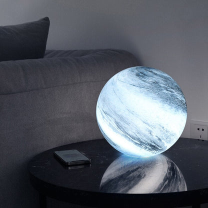 Lámpara lunar de cristal con 16 colores de luz y control remoto