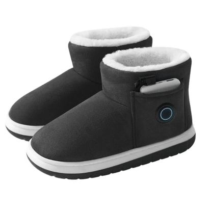 Botas de inverno aquecidas com níveis de aquecimento ajustáveis e forro interior macio