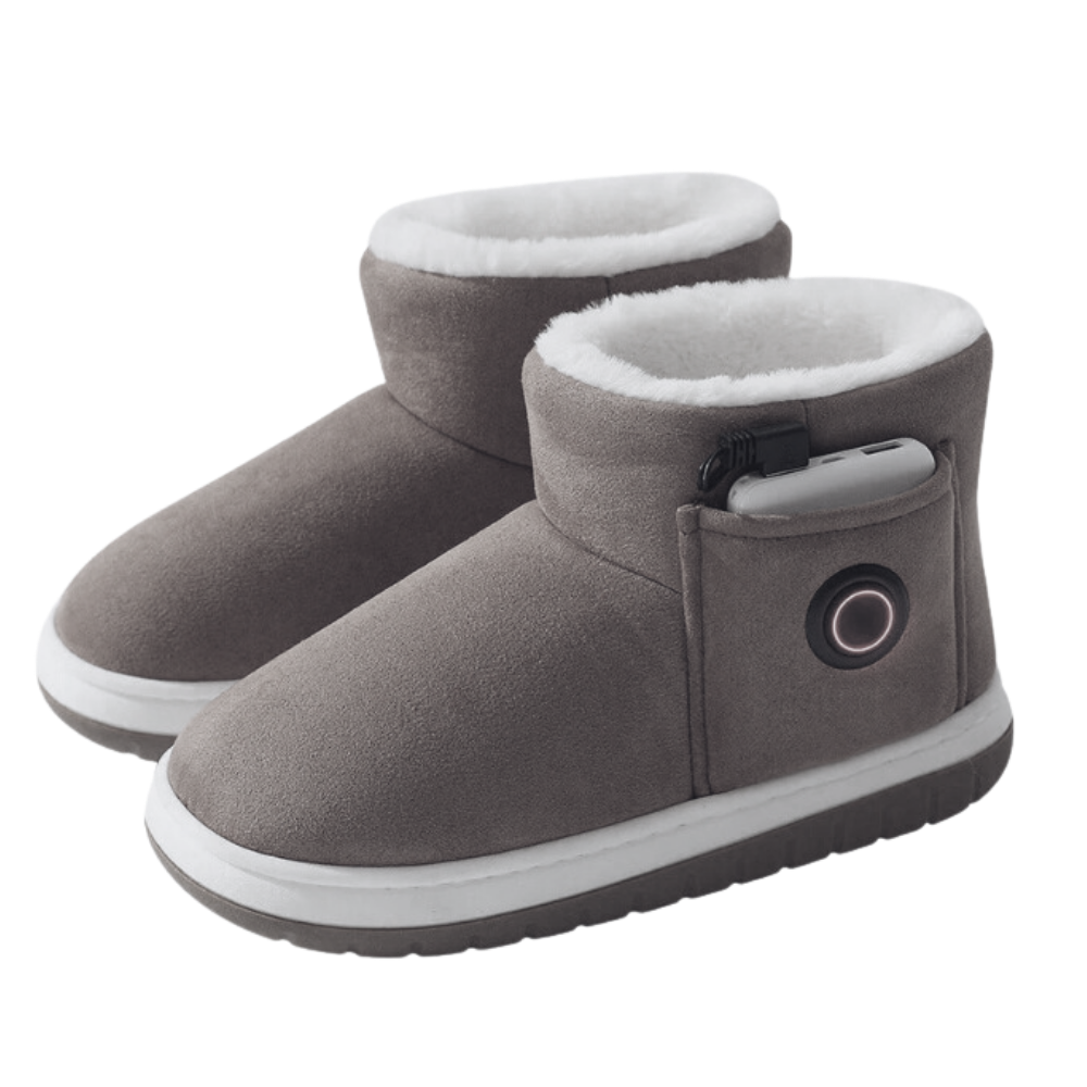 Botas de inverno aquecidas com níveis de aquecimento ajustáveis e forro interior macio