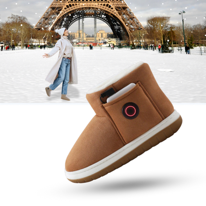 Botas de inverno aquecidas com níveis de aquecimento ajustáveis e forro interior macio