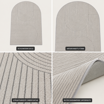 Alfombrilla protectora para silla de oficina con base antideslizante