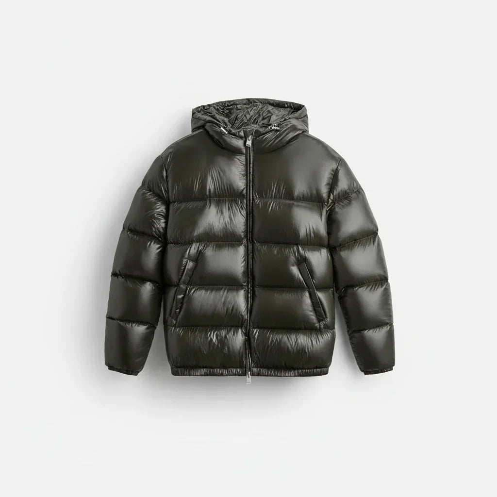 Chaqueta de invierno para hombre con capucha – chaqueta acolchada forrada