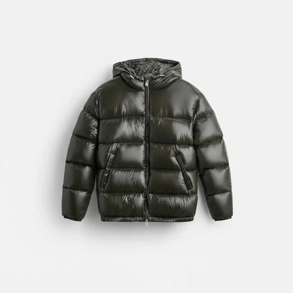 Chaqueta de invierno para hombre con capucha – chaqueta acolchada forrada