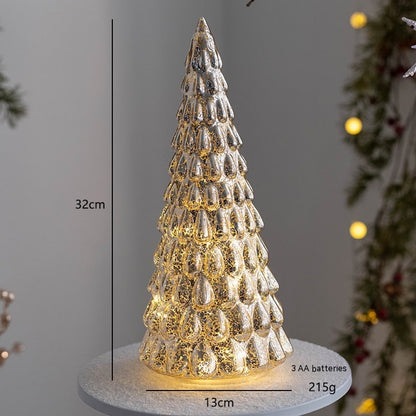 Beleuchteter LED-Weihnachtsbaum als Tischdekoration