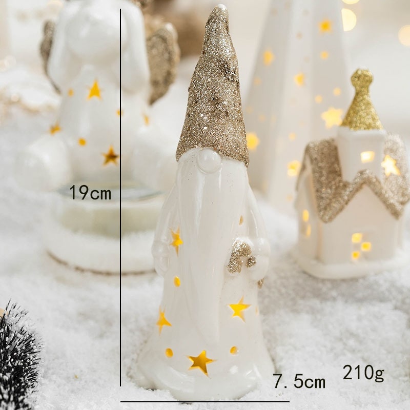 Beleuchteter LED-Weihnachtsbaum als Tischdekoration