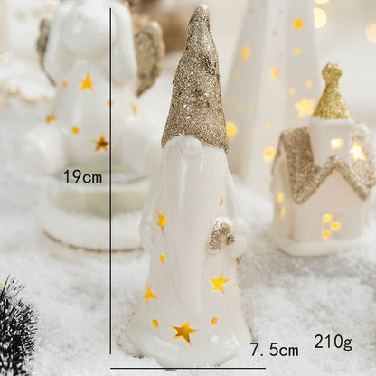 Beleuchteter LED-Weihnachtsbaum als Tischdekoration