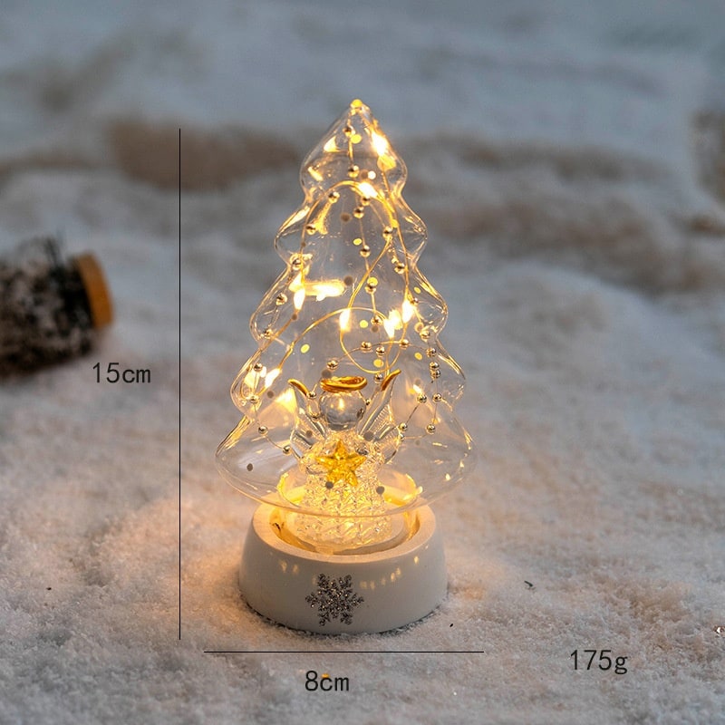 Beleuchteter LED-Weihnachtsbaum als Tischdekoration