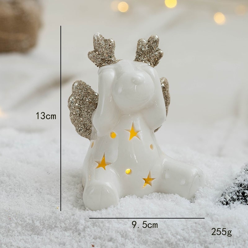 Beleuchteter LED-Weihnachtsbaum als Tischdekoration