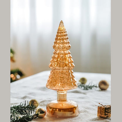 Beleuchteter LED-Weihnachtsbaum als Tischdekoration