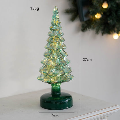 Beleuchteter LED-Weihnachtsbaum als Tischdekoration