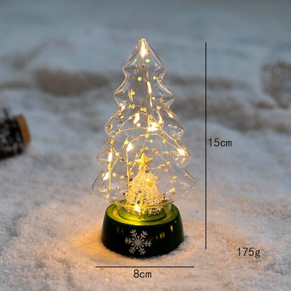 Beleuchteter LED-Weihnachtsbaum als Tischdekoration
