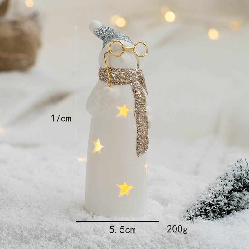 Beleuchteter LED-Weihnachtsbaum als Tischdekoration