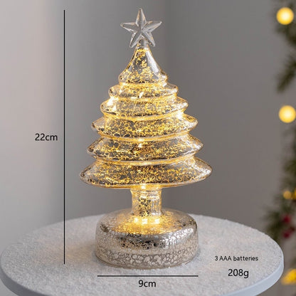 Beleuchteter LED-Weihnachtsbaum als Tischdekoration