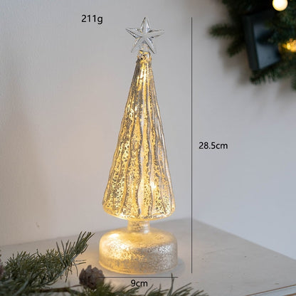 Beleuchteter LED-Weihnachtsbaum als Tischdekoration