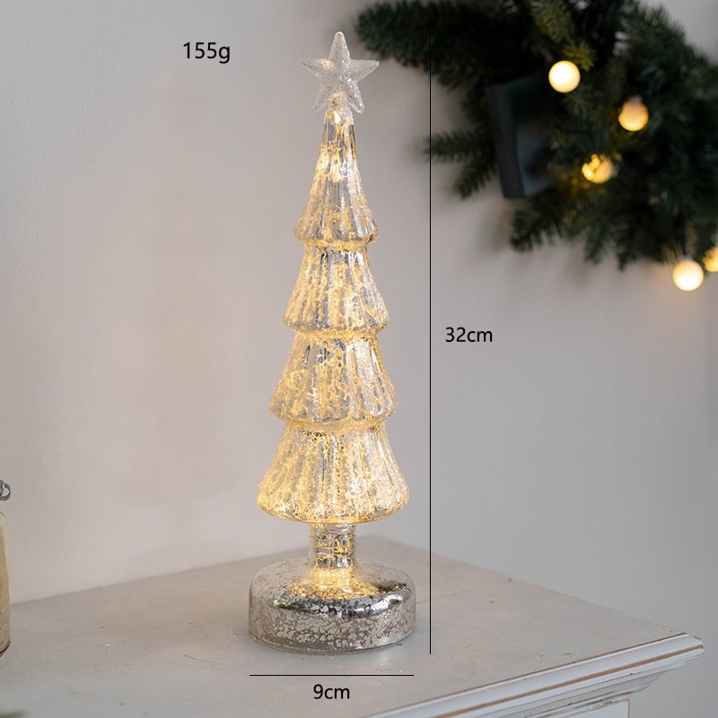 Beleuchteter LED-Weihnachtsbaum als Tischdekoration