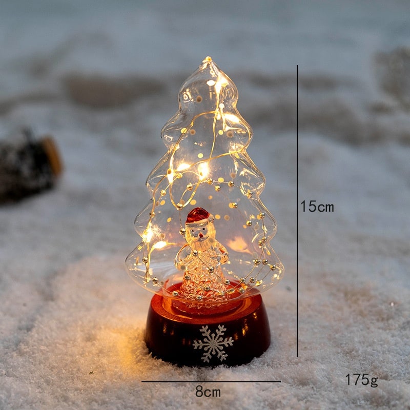 Beleuchteter LED-Weihnachtsbaum als Tischdekoration