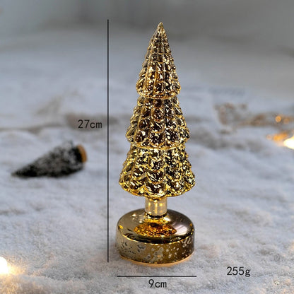 Beleuchteter LED-Weihnachtsbaum als Tischdekoration