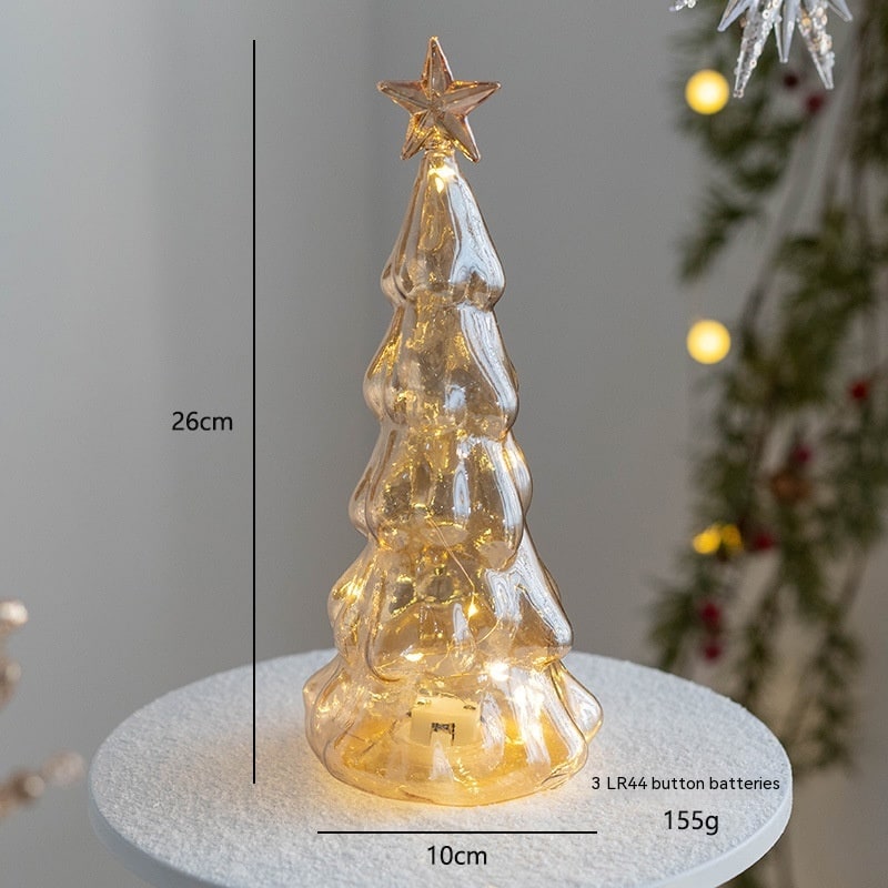 Beleuchteter LED-Weihnachtsbaum als Tischdekoration