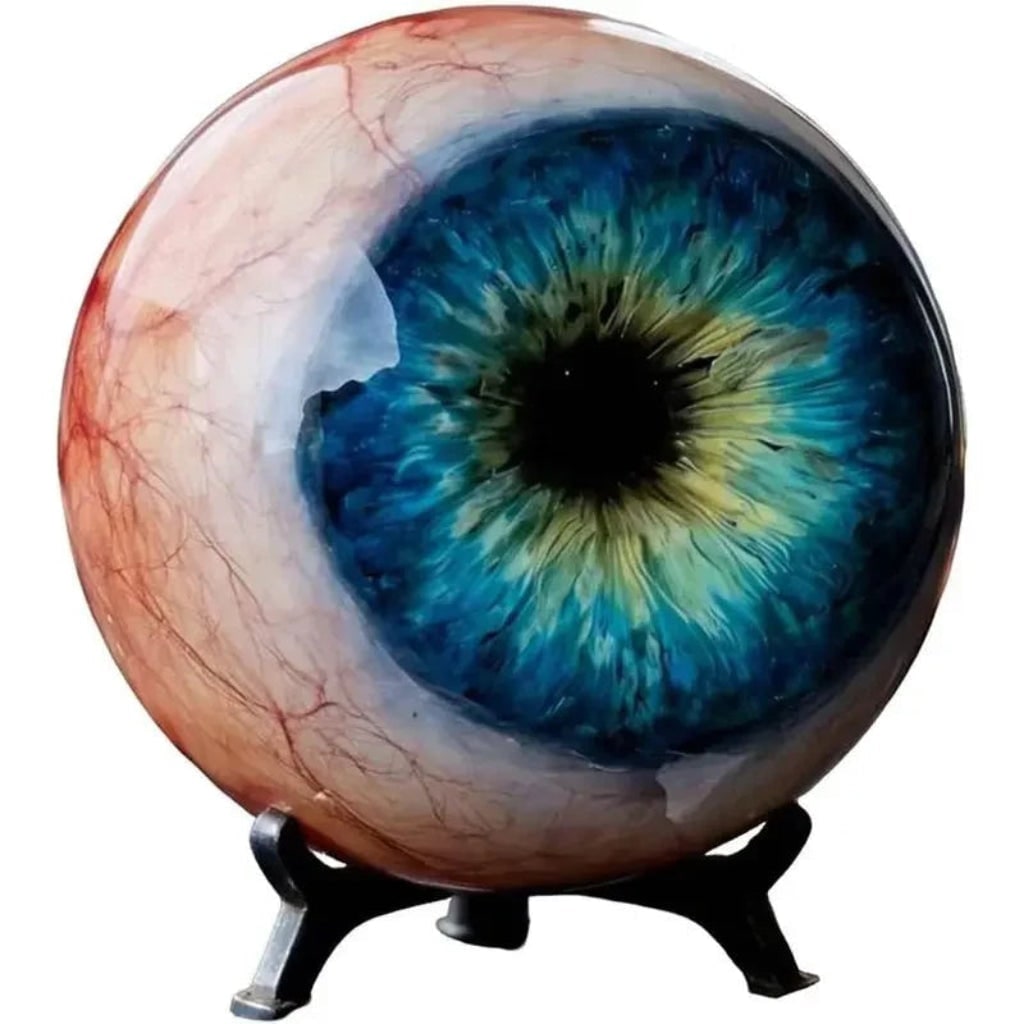 Decoración de manzana de Halloween con soporte