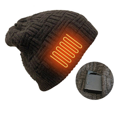 Elektrische Strickmütze mit wiederaufladbarem Akku