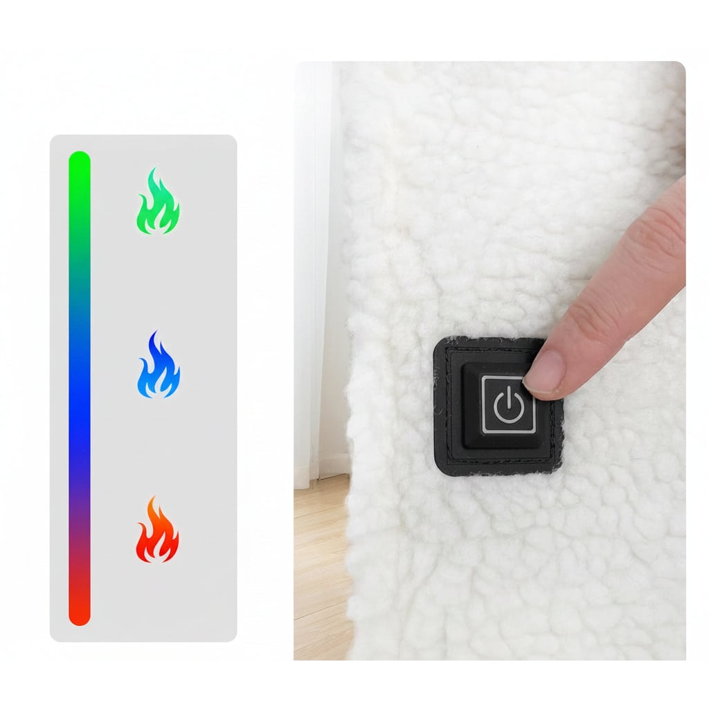 Beheizbare Sitzauflage mit USB-Anschluss