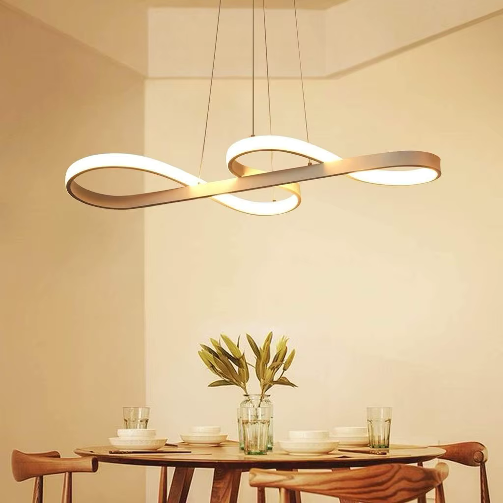 Lámpara colgante LED con diseño de anillo y función regulable