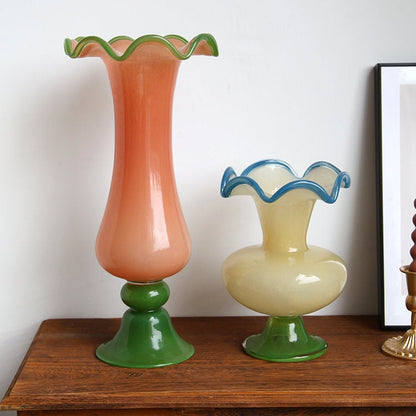Jarra de vidro decorativa em estilo retro