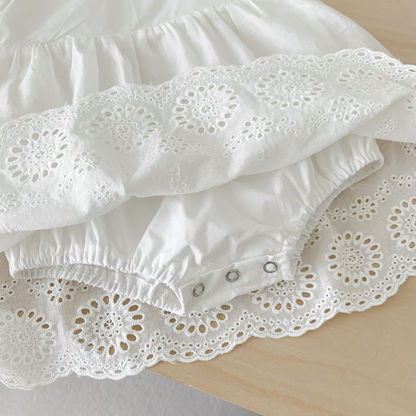 Vestido de batizado Amélie para bebé – Elegante e intemporal