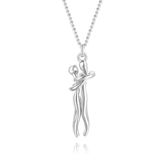 Ogrlica s privjeskom u obliku zagrljaja – Bezvremenski simbol ljubavi