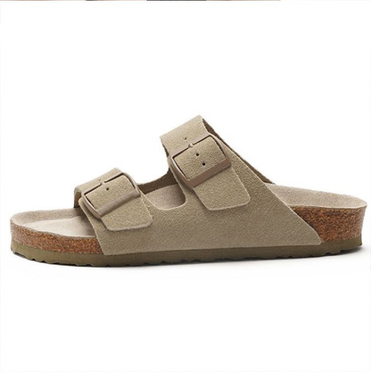 Pantufas de senhora confortáveis ​​​​e ajustáveis ​​​​– elegantes e macias para uso interior e exterior.