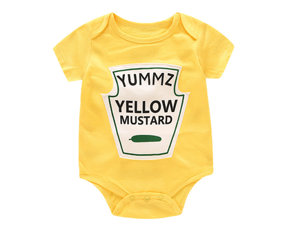 Pack de 3 bodies para bebé: algodón suave con divertidos estampados de comida.