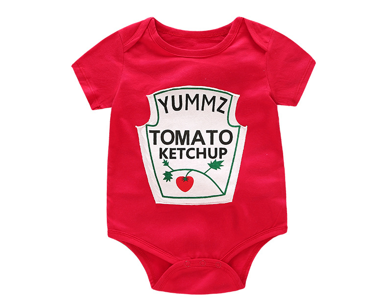 Pack de 3 bodies para bebé: algodón suave con divertidos estampados de comida.