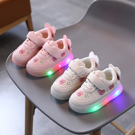 Ténis Emma com luzes para criança – Quentes e confortáveis ​​​​com iluminação LED