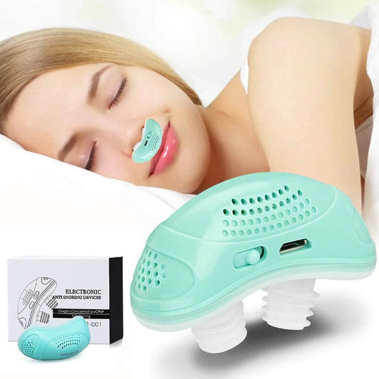 BreatheEase Micro CPAP - Dispositivo anti-ronco compacto para uma melhor noite de sono.
