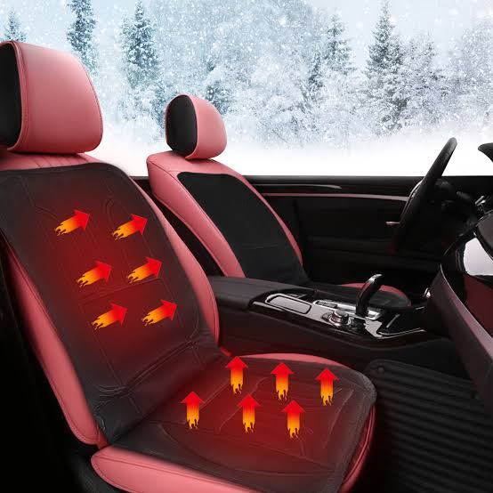 Almofada aquecida para banco de automóvel, para viagens agradáveis no inverno