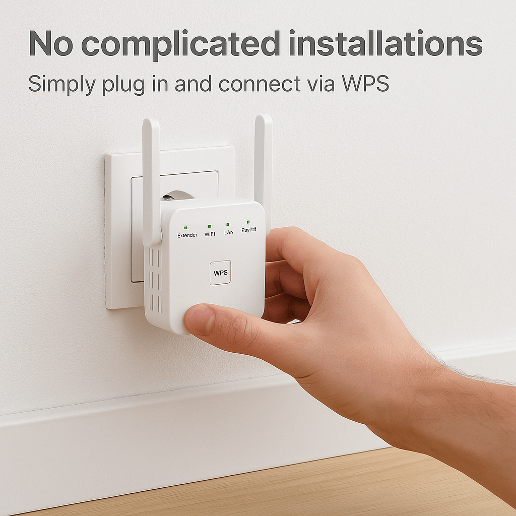 Amplificador Wi-Fi SpeedWave – Internet super-rápida em todas as divisões