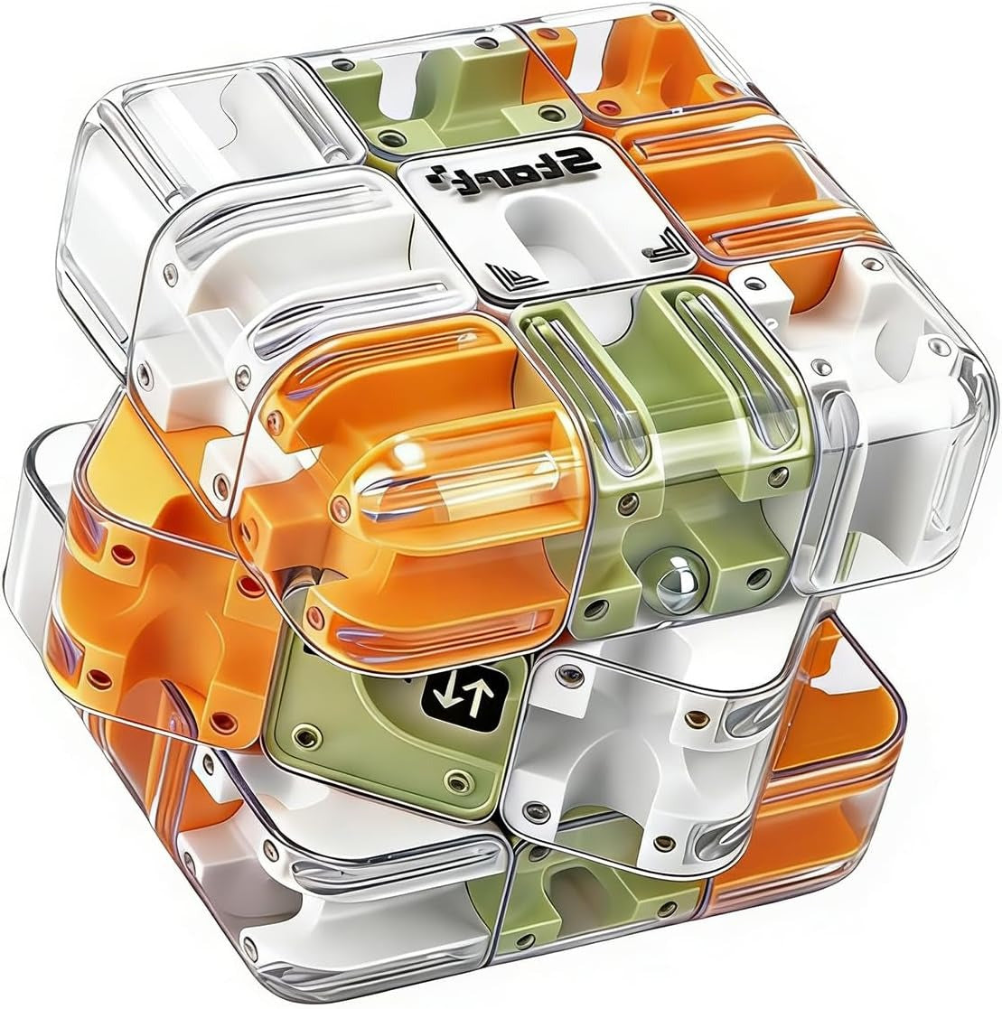 Cubo laberinto 3D con juego de bolas
