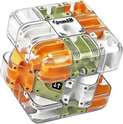 Cubo laberinto 3D con juego de bolas