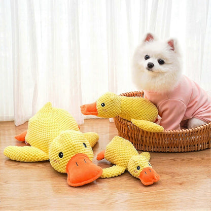 Juguete de pato chillón para perros