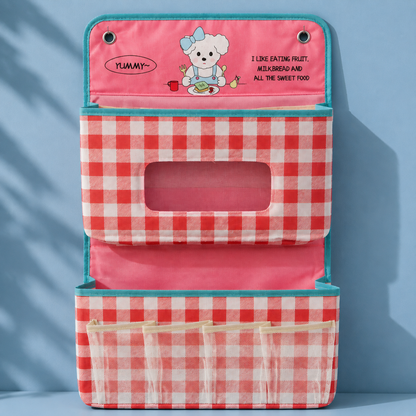 Organizador de pared colgante con varios compartimentos