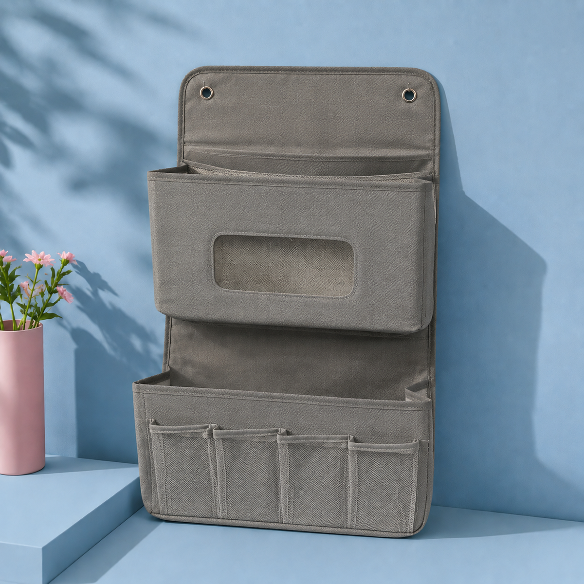 Organizador de pared colgante con varios compartimentos