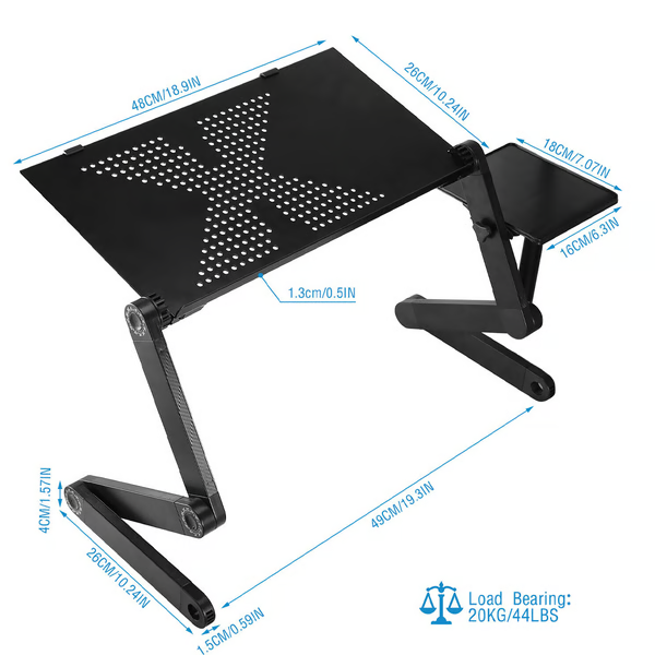 Ergonomski podesiv stalak za laptop – Lagano i multifunkcionalno
