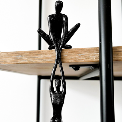 Moderna skulptura dviju figura za uređenje interijera