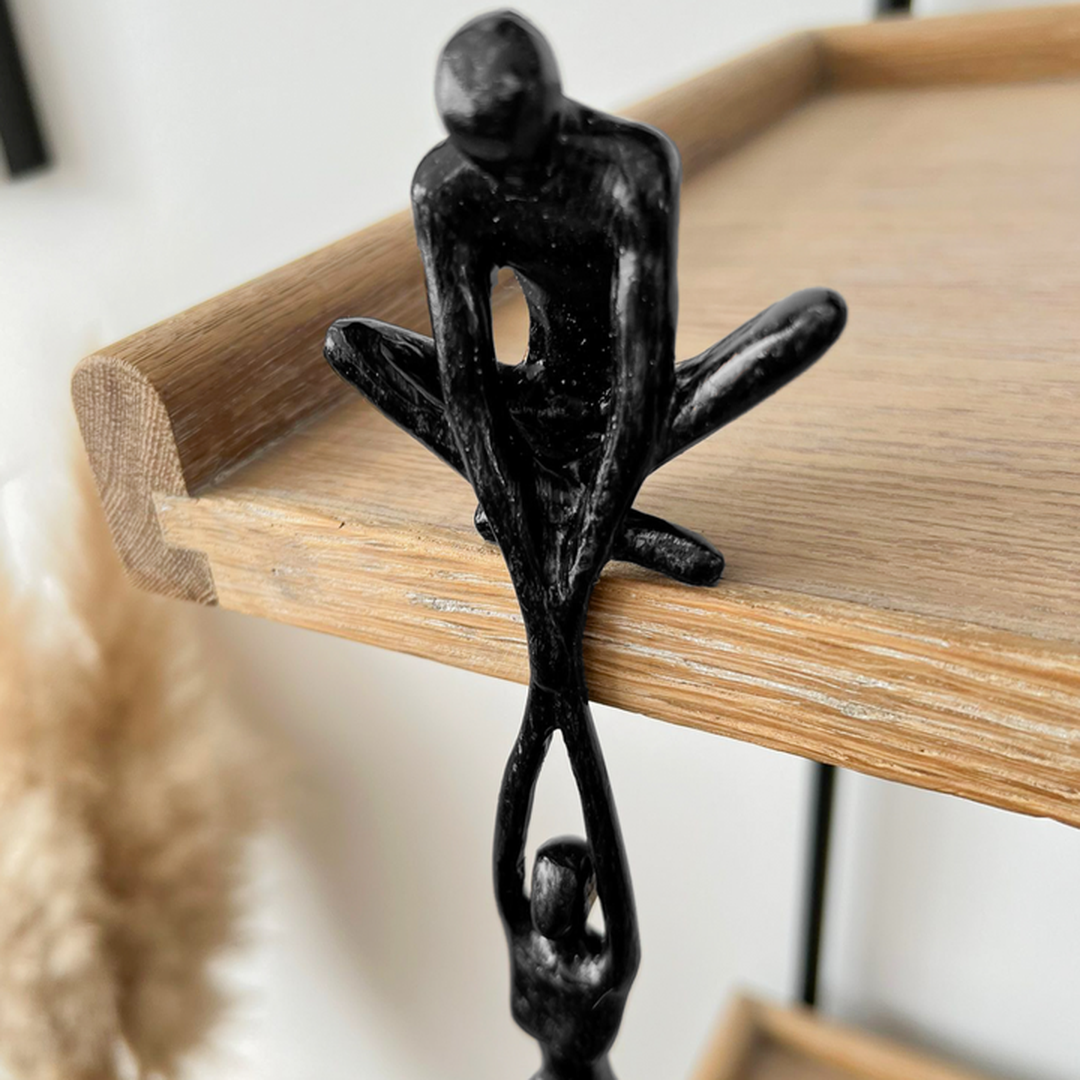 Moderna skulptura dviju figura za uređenje interijera